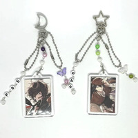 Handmade Ranpo Edogawa And Edgar Allen Poe Bungou Stray Dogs BSD Anime Matching Keychains Aesthetic