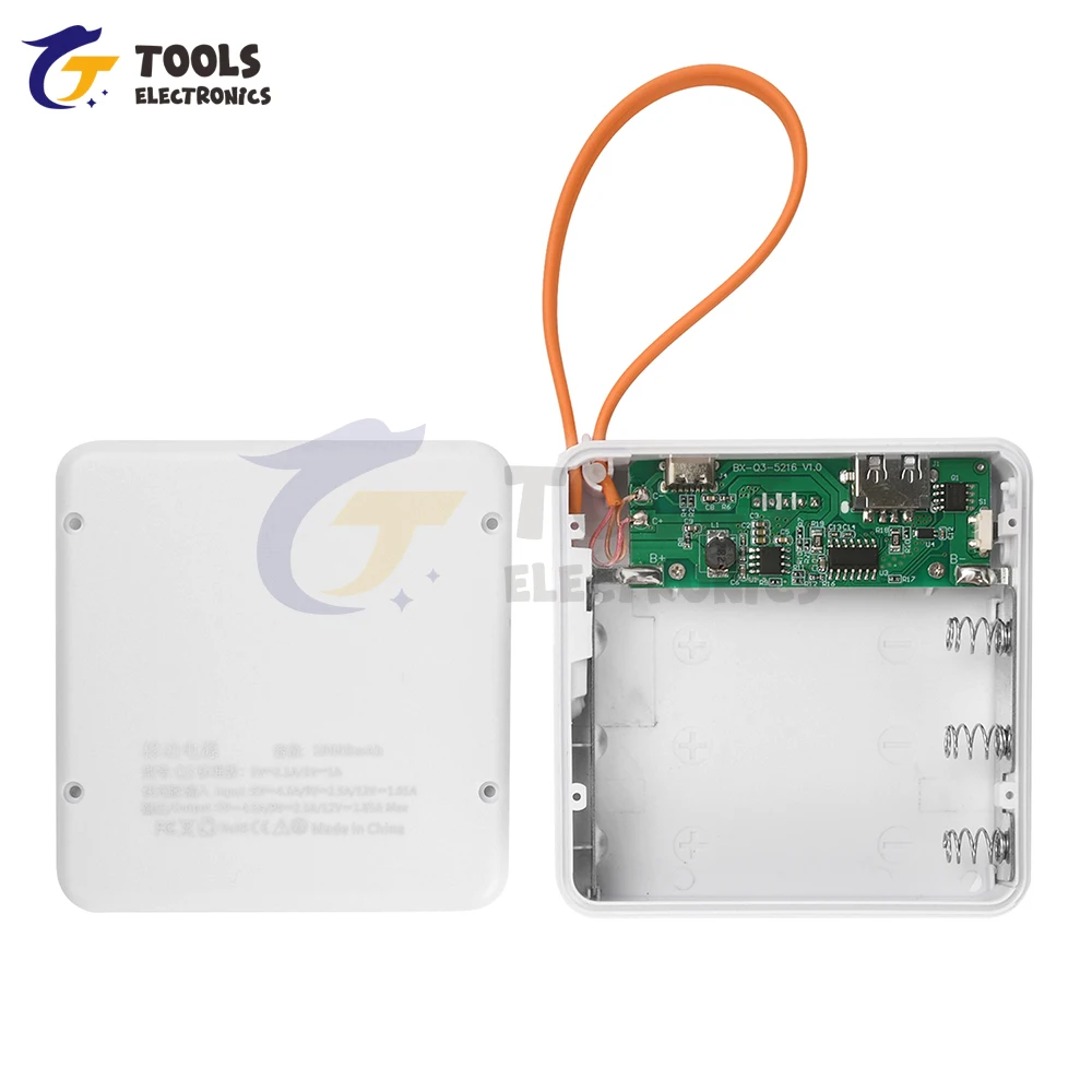 3 Slots 18650 Battery Box DIY Power Bank Kit 10W / 22.5W No Welding Battery Case Fast Charging Case With Charge Cable