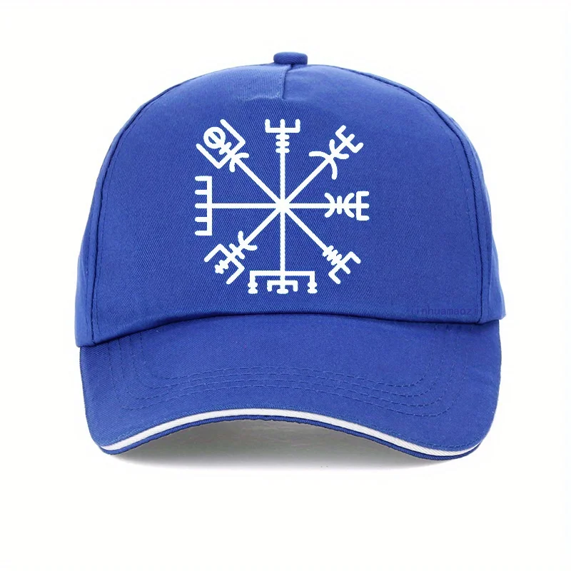 الشمال الرونية Vegvisir قبعة موضة الرجال الشمال الأساطير فايكنغ رون قبعة بيسبول الصيف قابل للتعديل أبي قبعة Vegvisir فايكنغ القبعات