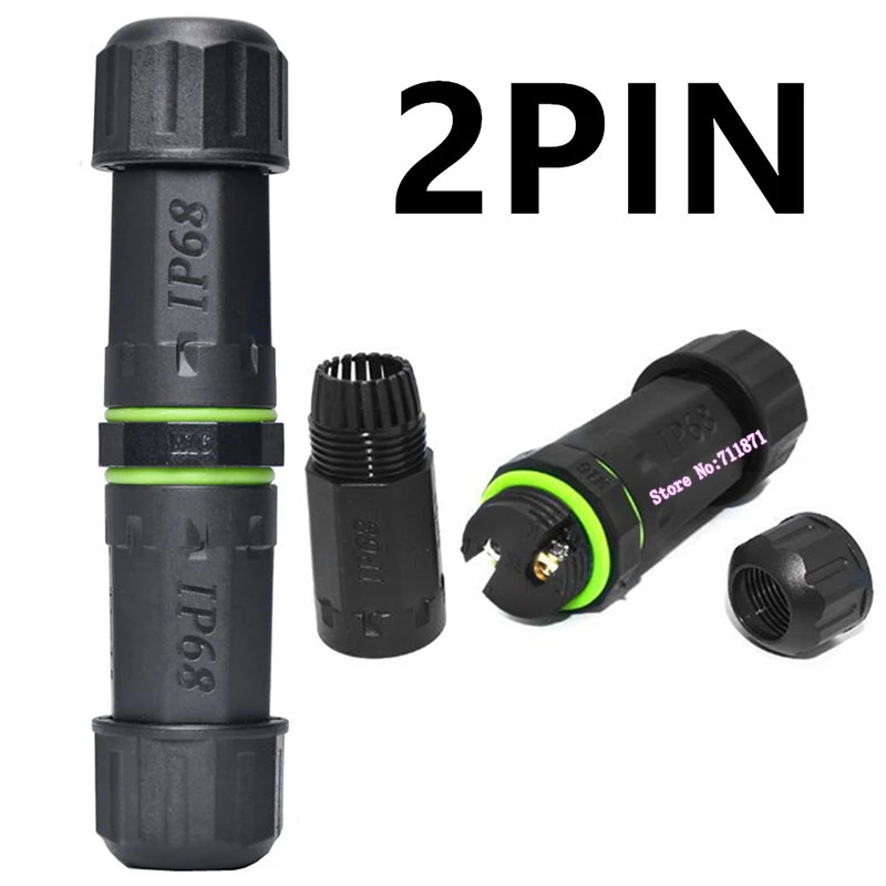 2 3 4 5 دبوس صندوق وصلات مقاوم للماء كابل كهربائي خط محول موصل لحام مقاوم للماء تمديد الحبل محول جاك