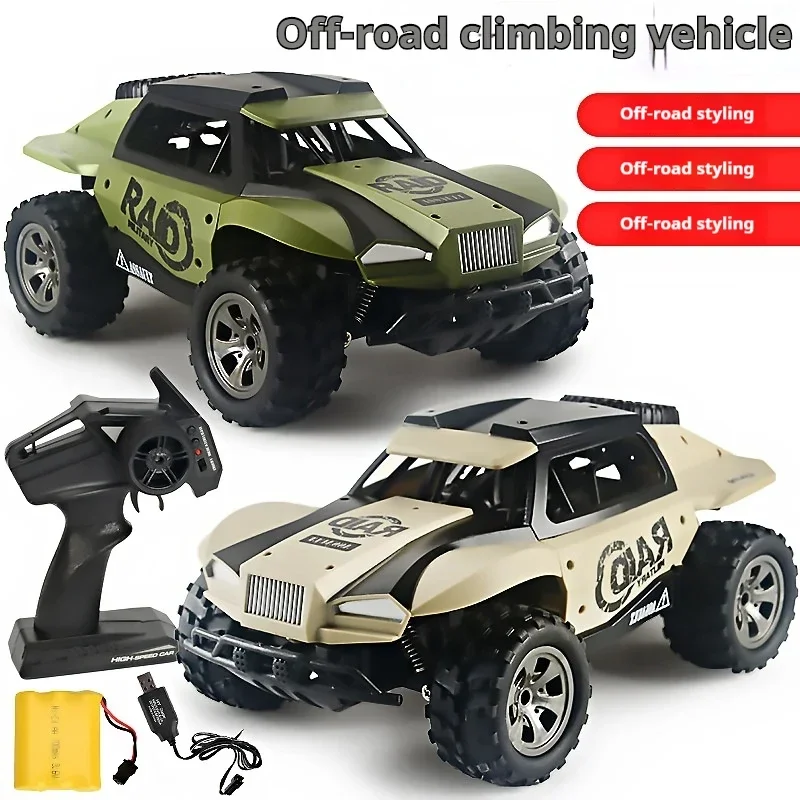 Perfect Gift Set:High-speed 20km/h 1:18 Scale 2.4G Remote Control Car,Climbing Off-road Rc Drift Car,kids Toys Military Model