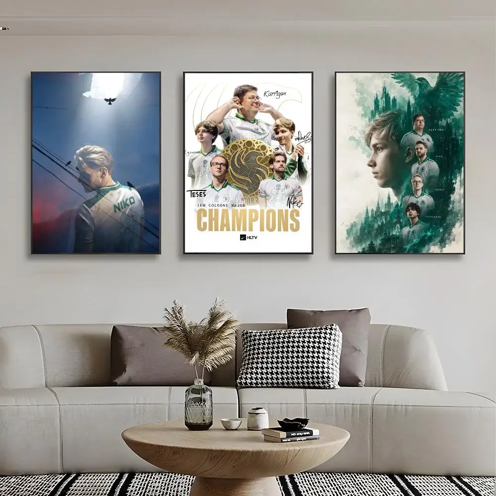 niko Athlete Esports Falcons NIKO Poster Classic Home Interior Artwork & Stylish Room Decoration
