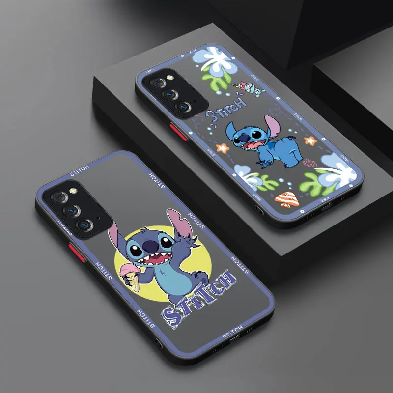 Cute Funny Stitch Phone Case For Samsung Note 10 Lite 20 M01 M02 M30 M40 M60 S M23 M33 M42 M52 M53 5G M11 M20 M22 M31 M32 M51M62