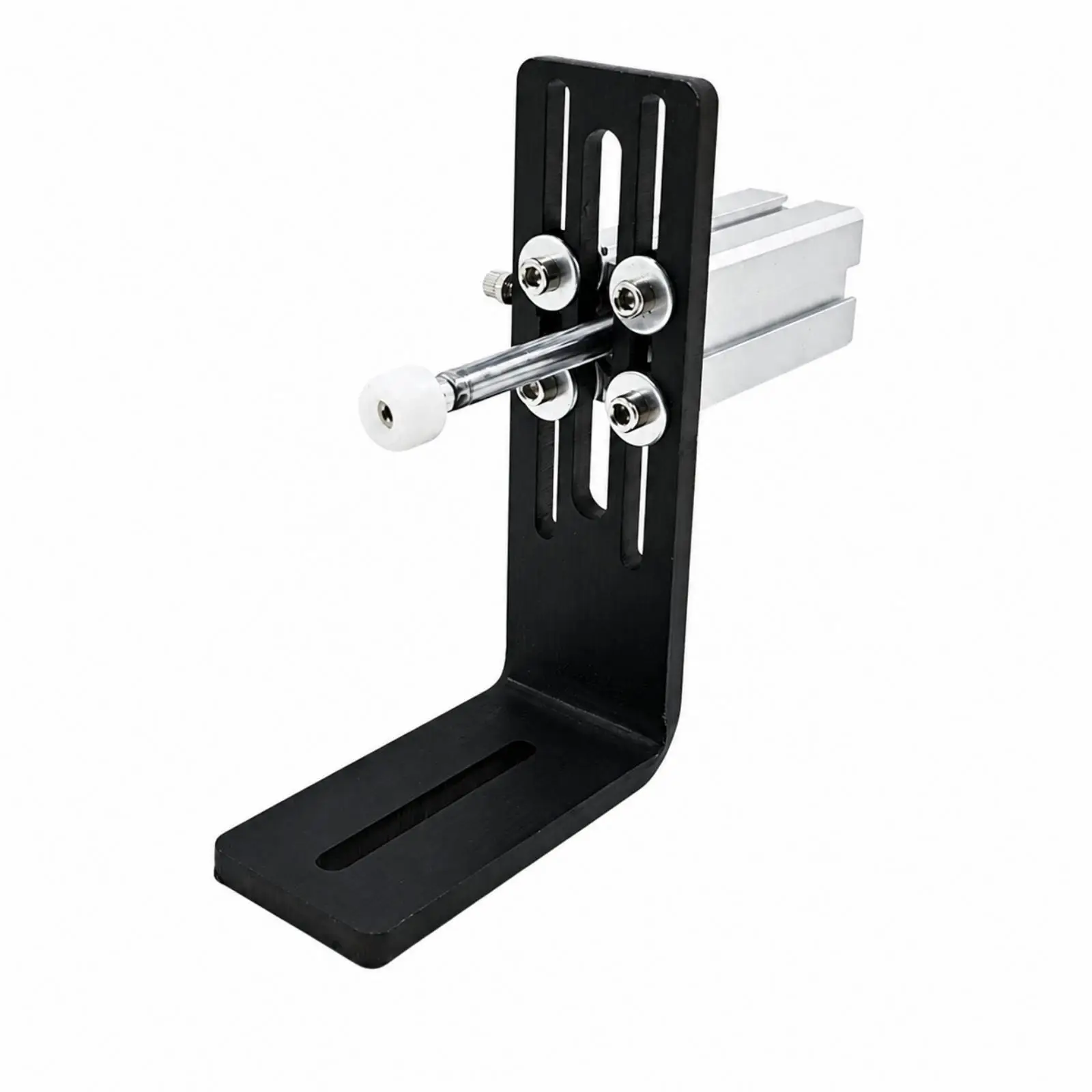 Pneumatic Push Pull Positioning Fixture for Pad Printing Machine with Rotatable White Knob Adjustment