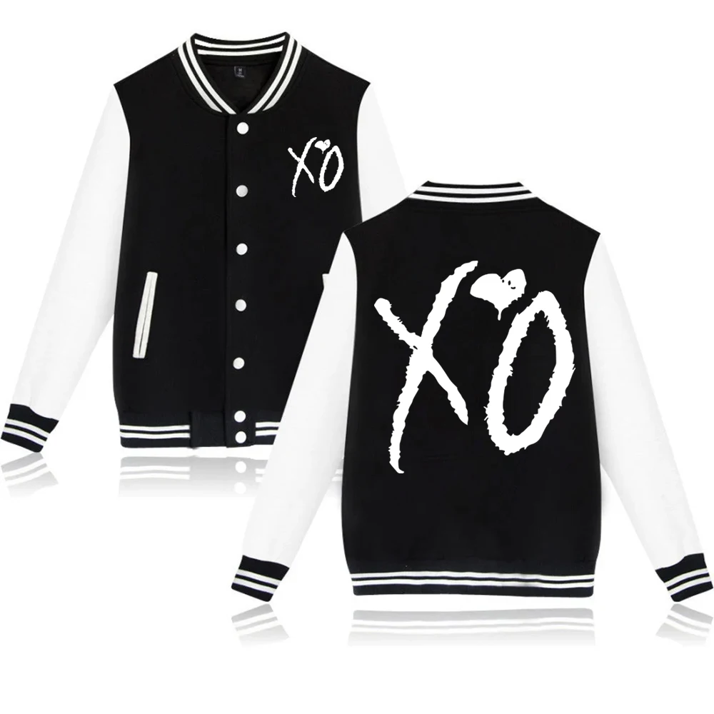 The Weeknd XO Jacket Hoodie The Weeknd The Host Music Bluza z długim rękawem Baseball Uniform Odzież Unisex