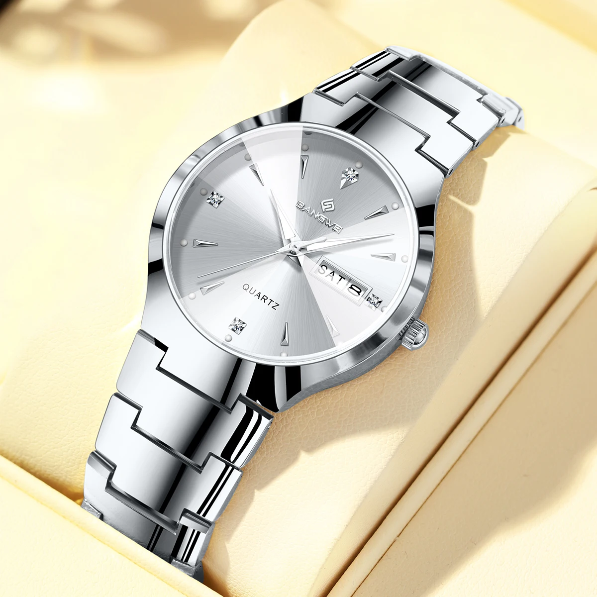 

BANGWE простые женские светящиеся часы модные водонепроницаемые спортивные женские часы из нержавеющей стали кварцевые наручные часы для женщин Reloj