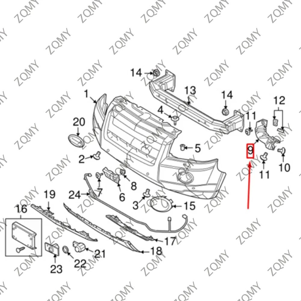 1 шт. автомобильный кронштейн переднего бампера для Land Rover Freelander 2 L359 2006 2007 2008 2009 2010 2011 2012-2014 LR 029746   LR 029748