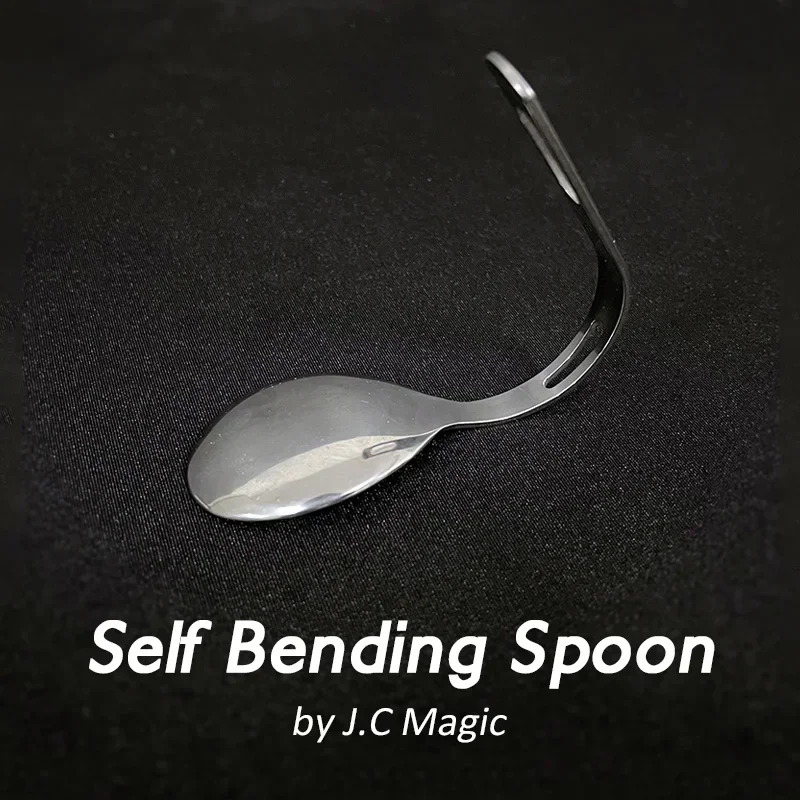 Self ดัดช้อนโดย J.C Magic Tricks Bend ช้อนมือ Magia อุปกรณ์เสริม Close Up Illusions ลูกเล่น Mentalism Comedy Props