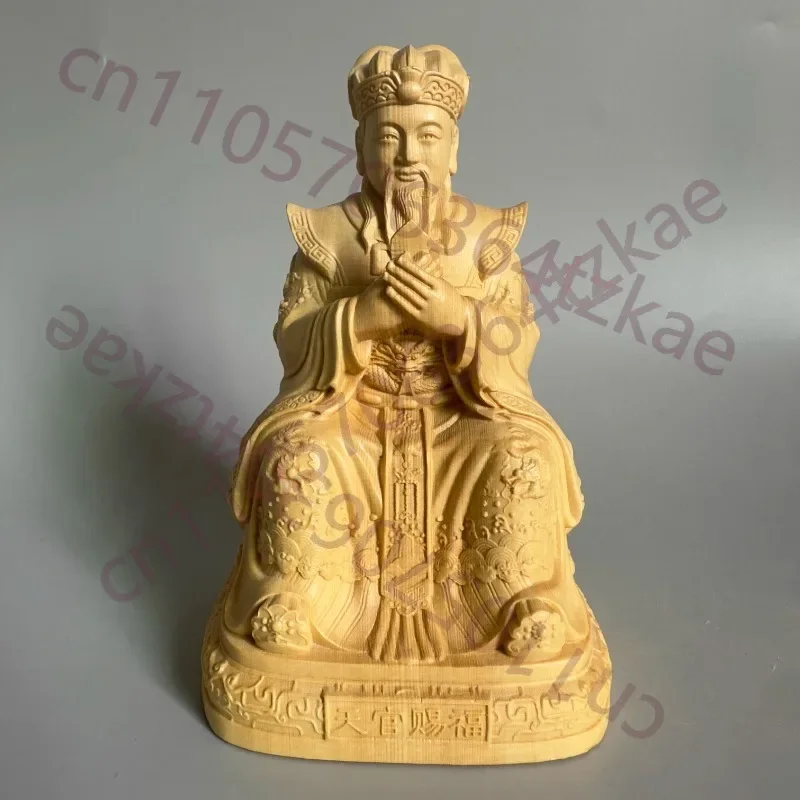 Finely Carved Three Imperial Taoist Deities Statue Set, Heavenly, Earthly, Water Officials, Auspicious Home Decor, Feng Shui