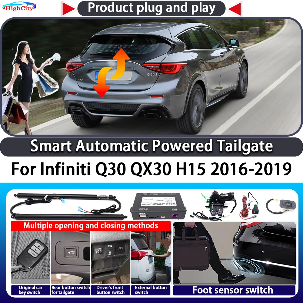 

For Infiniti Q30 QX30 H15 2016-2019 OEM Smart Automatic Powered Tailgate Key Control Trunk Lift Kit Electric Power Tailgate