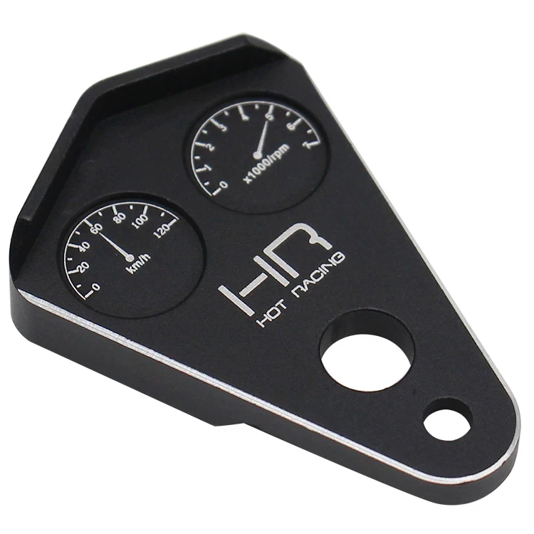 HOT RACING Aluminum Scale Look Meter Speedometer Odometer TTDR08KM01 for Tamiya T3-01 1/10 RC Drift Replace 10015024 A17