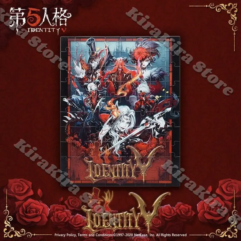 Identity Ⅴ Official Genuine Puzzle Old Castle Series Transparent Jigsaw 80PCS Cosplay Ornaments Tab Seri Anime Creativity Gifts