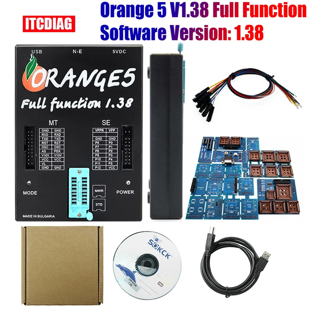 

Orange 5 V1.38 Full Function Programmer Orange5 Programmer with Full Adapter Orange 5 V138 Newest Version Software