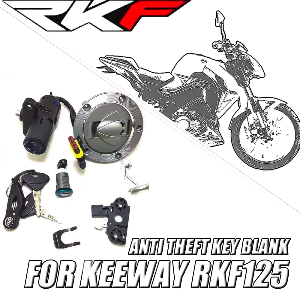 

FIT Keeway RKF 125 Motorcycle Keeway RKF 125 Magnet Lock Cover Anti Theft Key Blank For Benelli 180S 180 S 165S