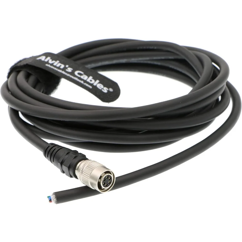 Alvin's Cables HR10A-7P-6S Hirose 6 Pin Female High Flex IO Cable for Basler ACE CCD MED Camera 3M| 9.8ft