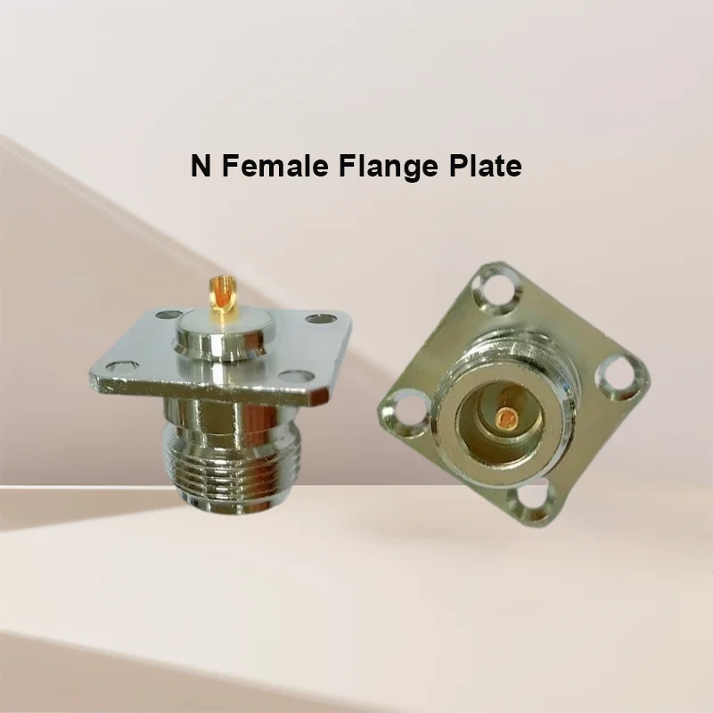 2 шт. N женский 25*25 мм Панельное крепление N-Female 4 отверстия Фланцевая пластина RF N-типа разъемы