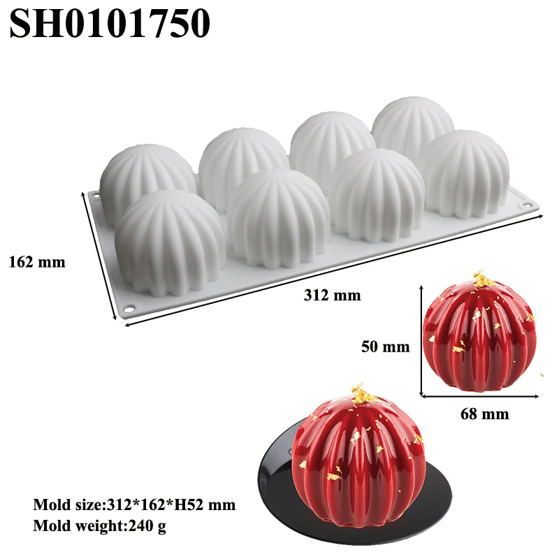 SHENHONG Non Stick Cake Molds Silicone Cake Moulds Pastry Baking Tools Food Grade French Mousse Dessert Form Kitchen Bakeware