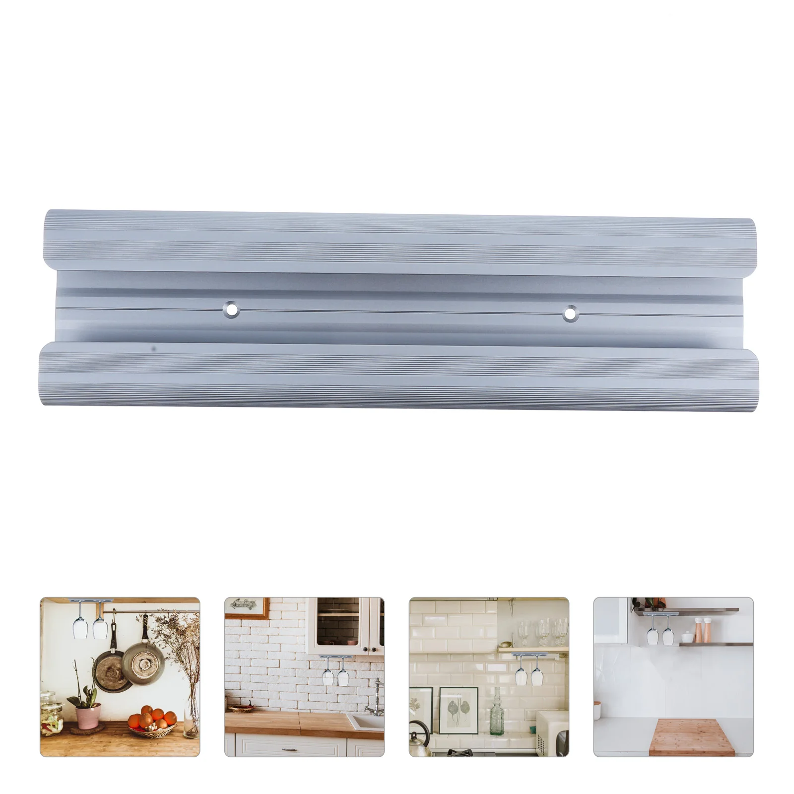 

Wine Glass Rack Glasses Holder under Cabinet Creative Shelves Stainless Steel Cup Storage