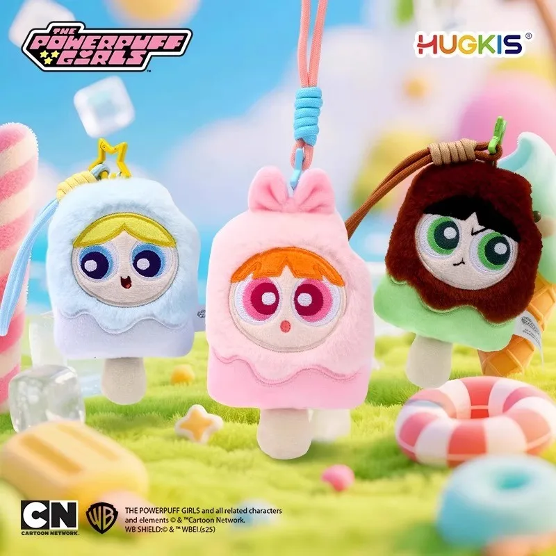 New Arrival Plush Hanging Ornament The Powerpuff Girls Ice Cream Doll Toy Gift For Girls Stuffed Animal Soft Fabric Toys