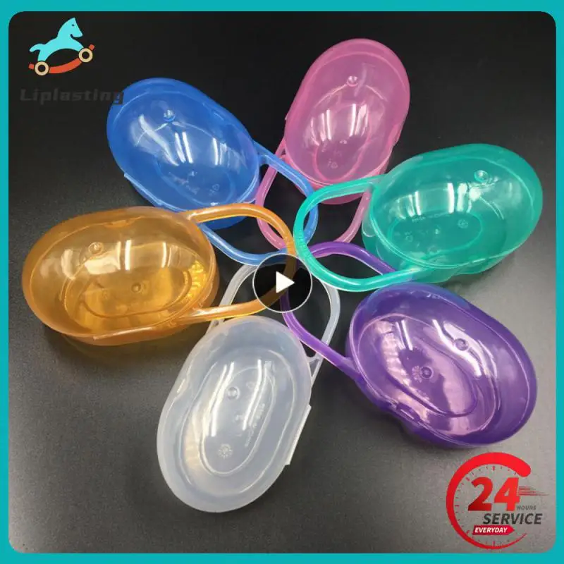 Scatola per ciuccio per bambini Clip per ciuccio scatola porta ciuccio in plastica scatola portaoggetti da viaggio custodia per ciuccio custodia per capezzoli