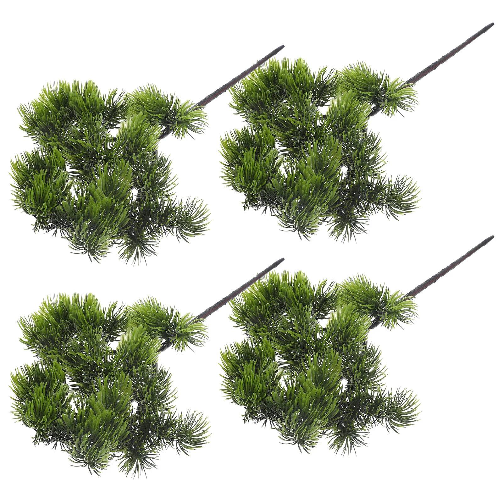 

4Pcs Faux Pine Branches High Quality Simulation Pine Leaves Perfect Christmas Tree Wreath DIY Craft Artificial Leaves Ornament