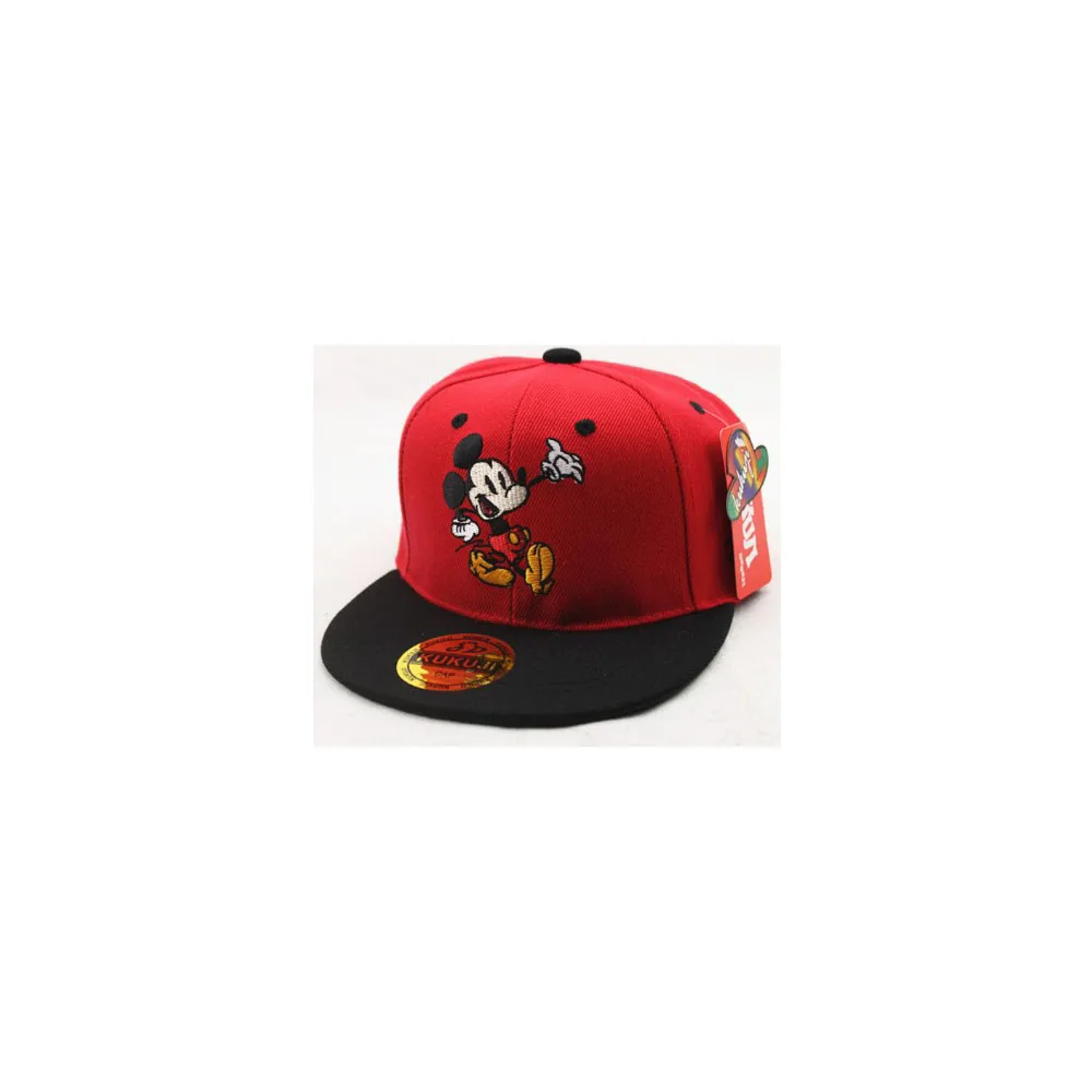 Disney-gorra de béisbol con dibujos animados para niño y niña, gorro con bordado de Mickey, informal, a la moda, para exteriores, protector solar,