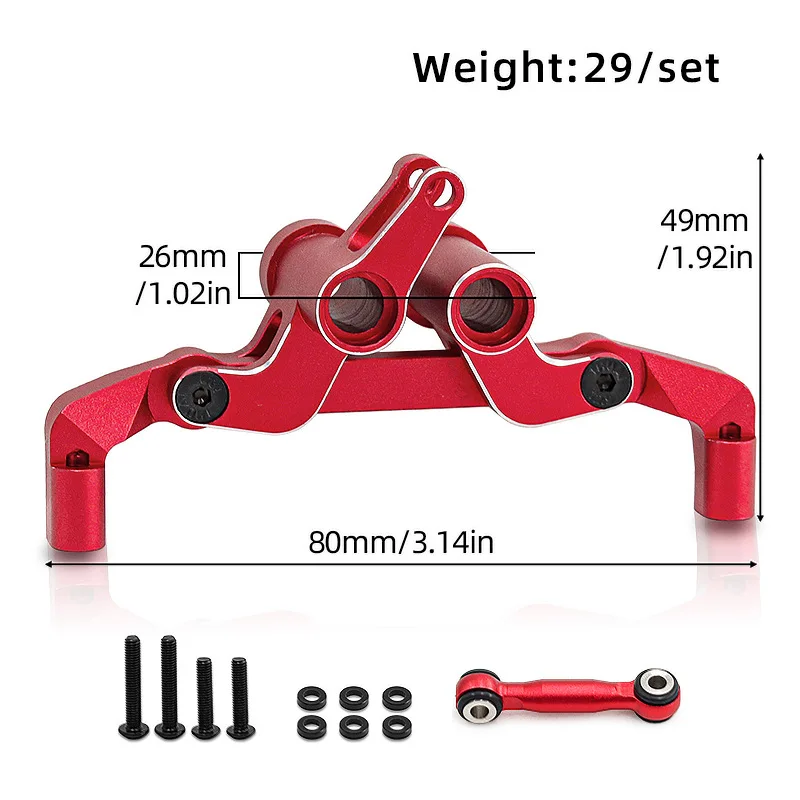 Metal RC Car Steering Assembly Set #10543 for 1/10 TRAXXAS 4-TEC DRIFT FORD MUSTANG Upgrade Parts