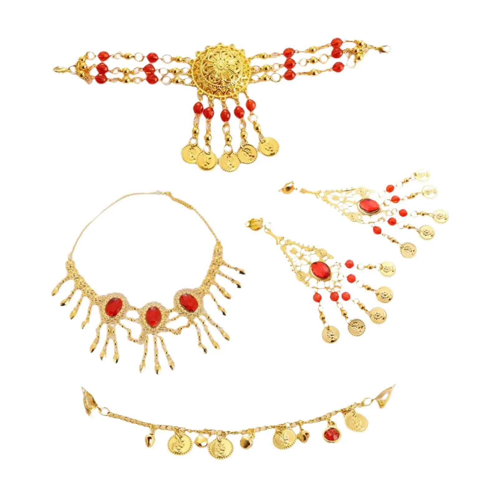 ชุดเครื่องประดับเต้นรำอินเดีย ของขวัญ สายคาดศีรษะสำหรับการแสดง งานคาร์นิวัล คอสเพลย์