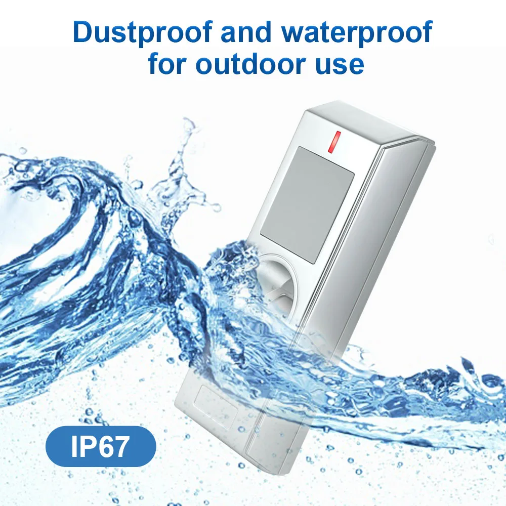 Outdoor Fingerprint Access Control & Wiegand Reader Waterproof Metal Anti Vandal for Security Door Lock System Gate Opener HF1