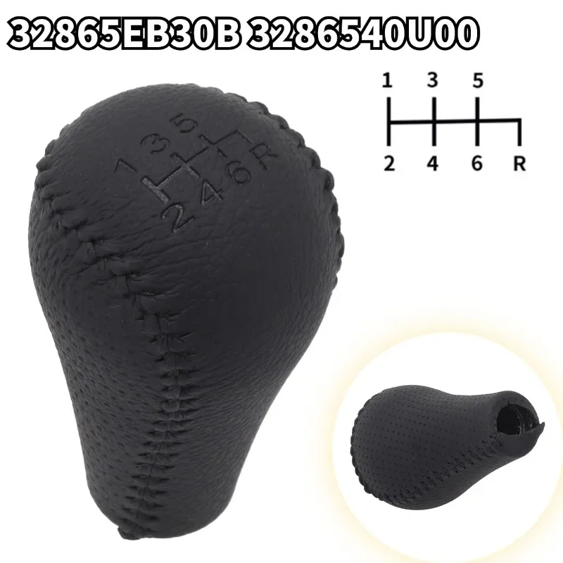 

Manual 5/6 Speed Black Gear Shift Knobs Handles Lever For Nissan For Navara D40 For Frontier 05-15 Leather Gear Shift Knob