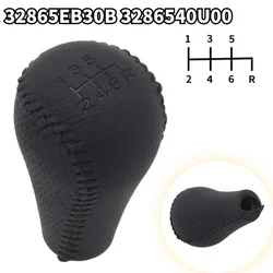 Manual 5/6 Speed Black Gear Shift Knobs Handles Lever For Nissan For Navara D40 For Frontier 05-15 Leather Gear Shift Knob
