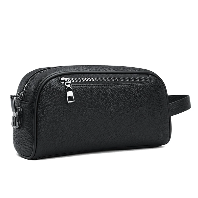Men's Business Clutch Bag PU Leather Wallet Handheld Busin Casual Phone Bag