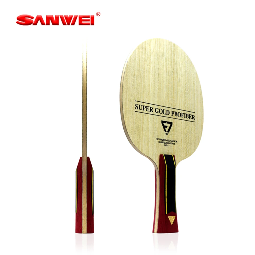 

Original SANWEI Table Tennis Blade F7 5Wood 2 ZL Fiber Racket Ping Pong Blade Professional Ping Pong Paddles