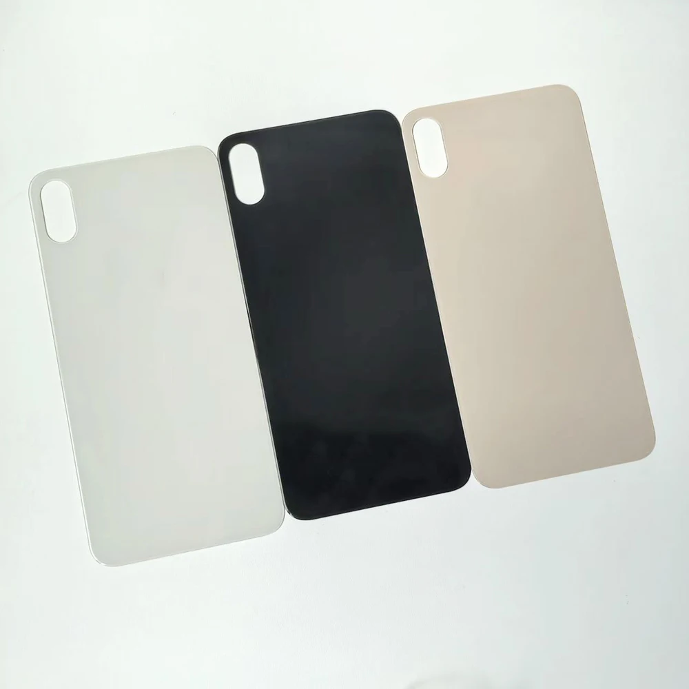 Hochwertige Ersatz-Rückabdeckung für iPhone X XS 5,8'' Gehäuse aus gehärtetem Glas Reparatur-Gehäuse für iPhone XS Max 6,5''