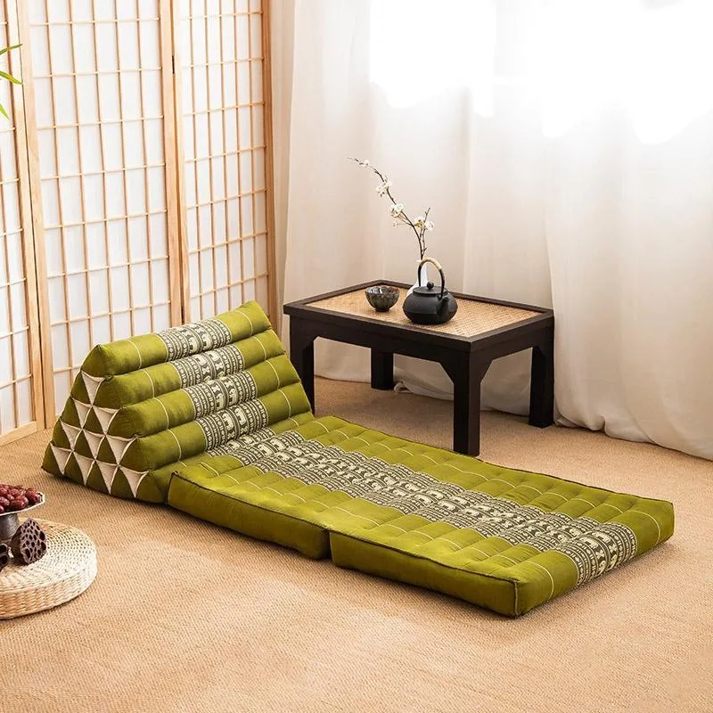 Thai kapok triangular cushion, household sofa large backrest tatami bay window seat pier lunch break outdoor lying cushion
