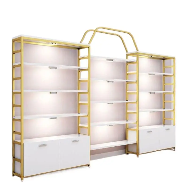 

Cosmetics display cabinets, storefront beauty salon product cabinets, storage shelves