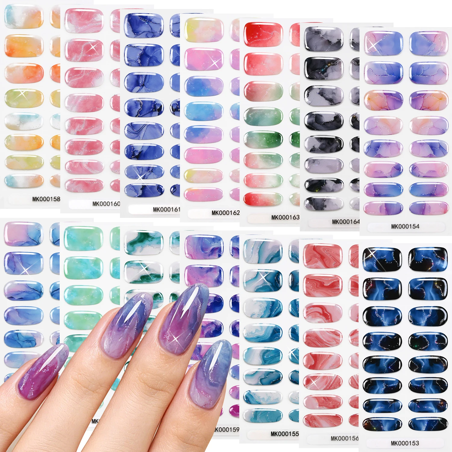 16 наклеек для ногтей с эффект – обзор и цена Striping Tape Nail