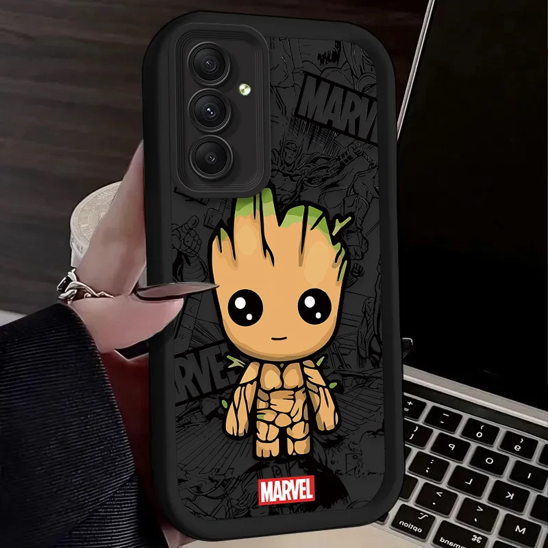 Marvel Groot Spiderman Handy hülle für Samsung Galaxy S24 S23 S22 S21 Ultra Plus Fe A54 A34 A14 A73 A53 A33 Weiche Silikon hülle