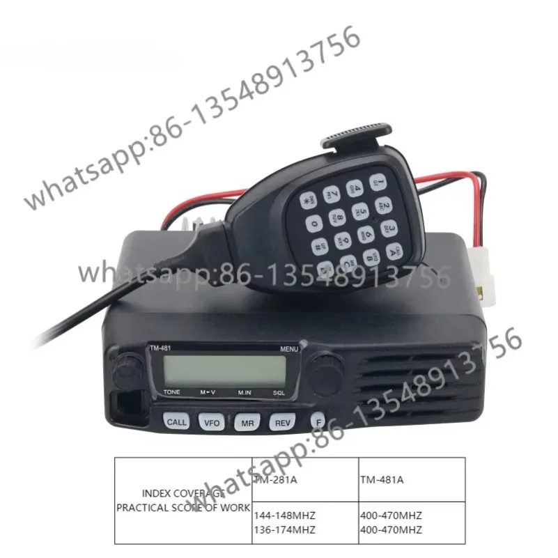 TM281A TM481A High Power Marine Mobile Radio 136-174MHz 400-470MHz VHF UHF Boat Transceiver