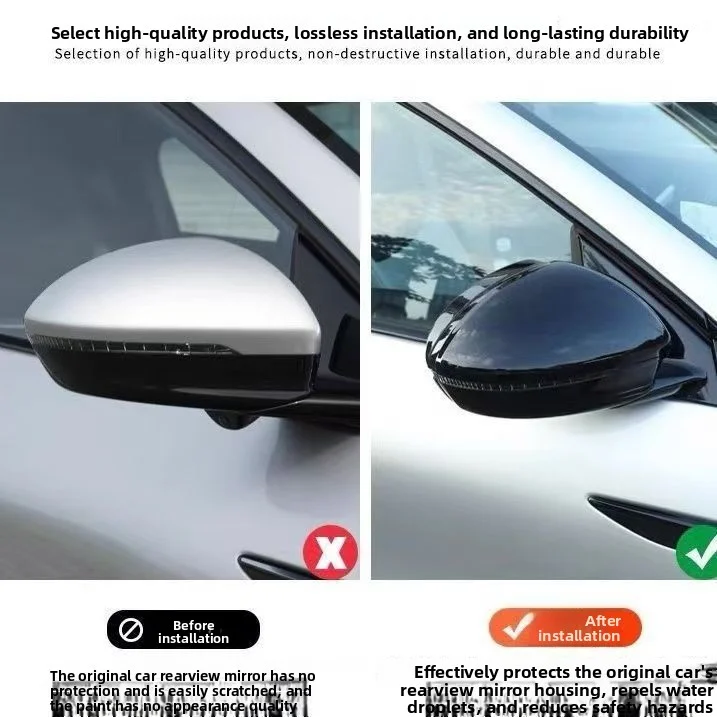 Carbon Fiber Car Rearview Mirror Protective Cover  For Xpeng G6 2024 2025 2026 Reverse Mirror Anti Scratch Shell Modification
