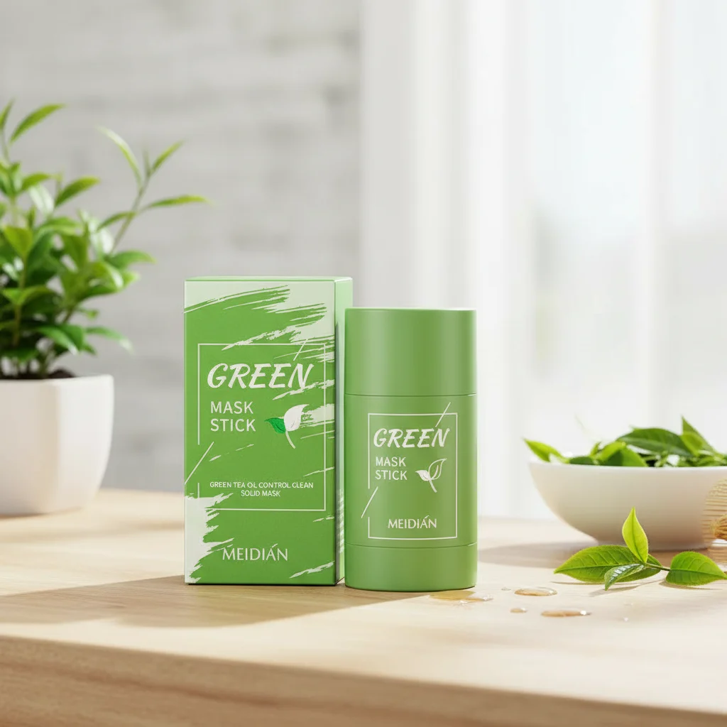 

Green Tea Mask Face Clean Green Tea Cleansing Deep Moisturizing Shrink Pores Blackhead Acne Facial Korean Skin Care