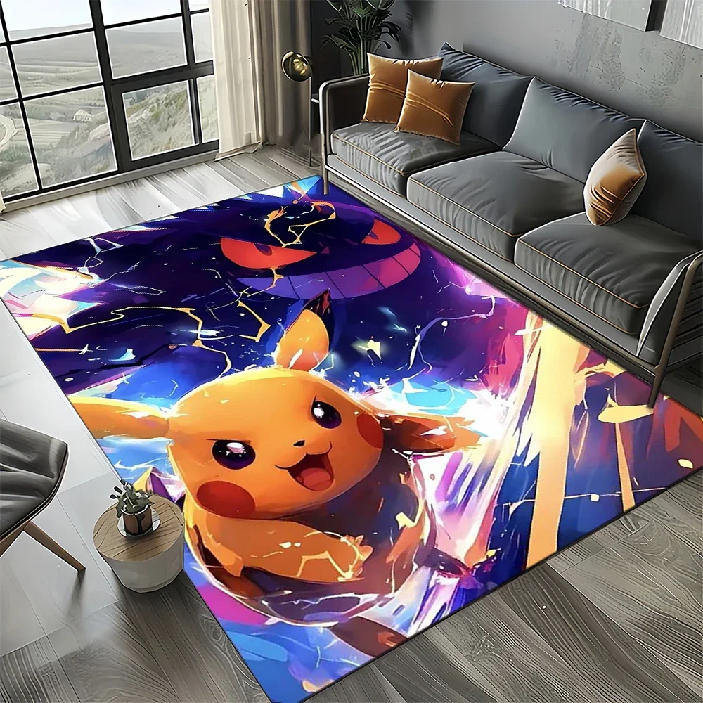 2025 جديد Gengar بوكيمون بكسل الكرتون Ectoplasma لعبة السجاد البساط لغرفة النوم غرفة المعيشة ديكور أريكة المنزل ، ديكور الكلمة حصيرة ثلاثية الأبعاد