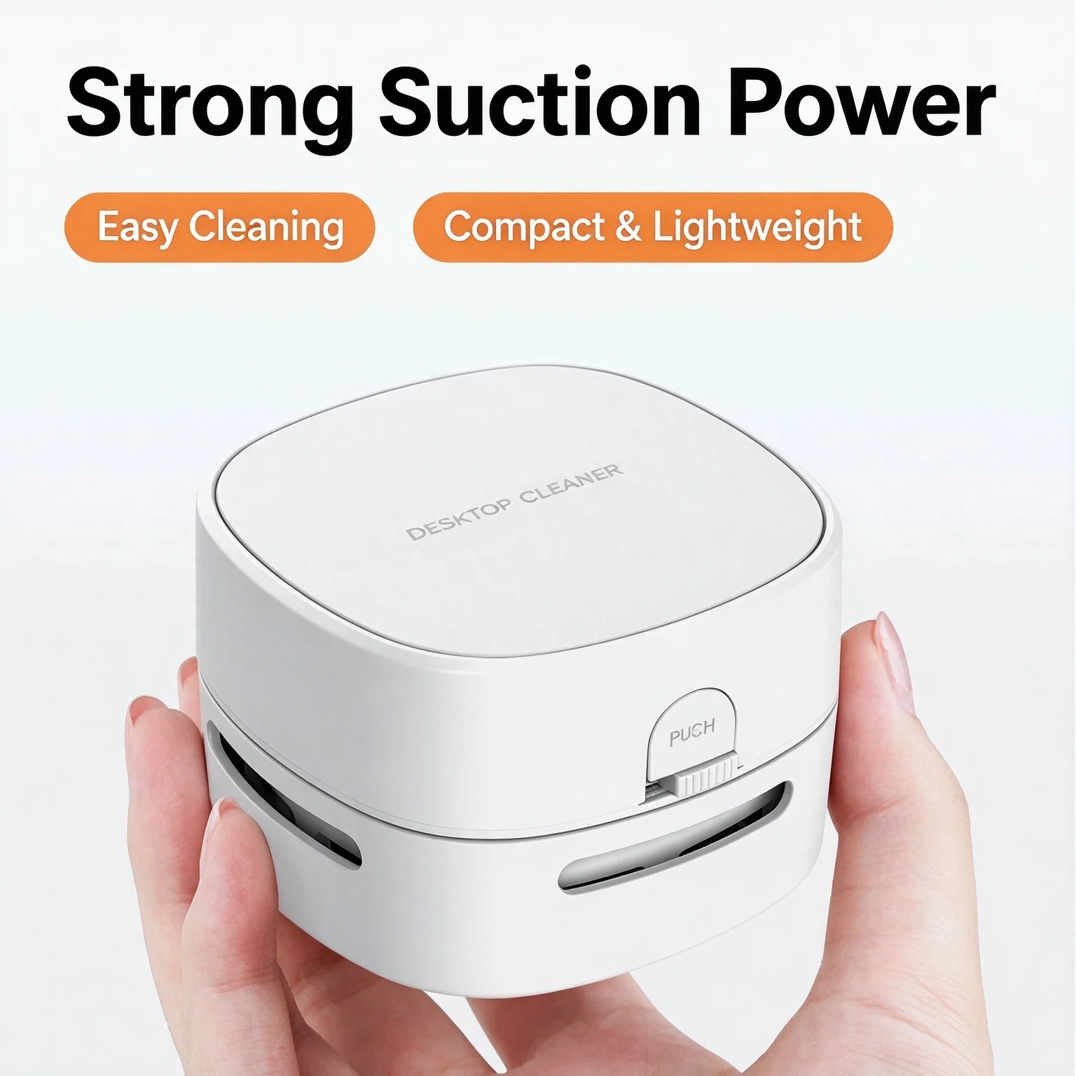 Mini Desktop Vacuum Cleaner Portable Wireless Handheld Vacuum 1400mAh USB Rechargeable Strong Suction for Home Keyboard Desk Dus