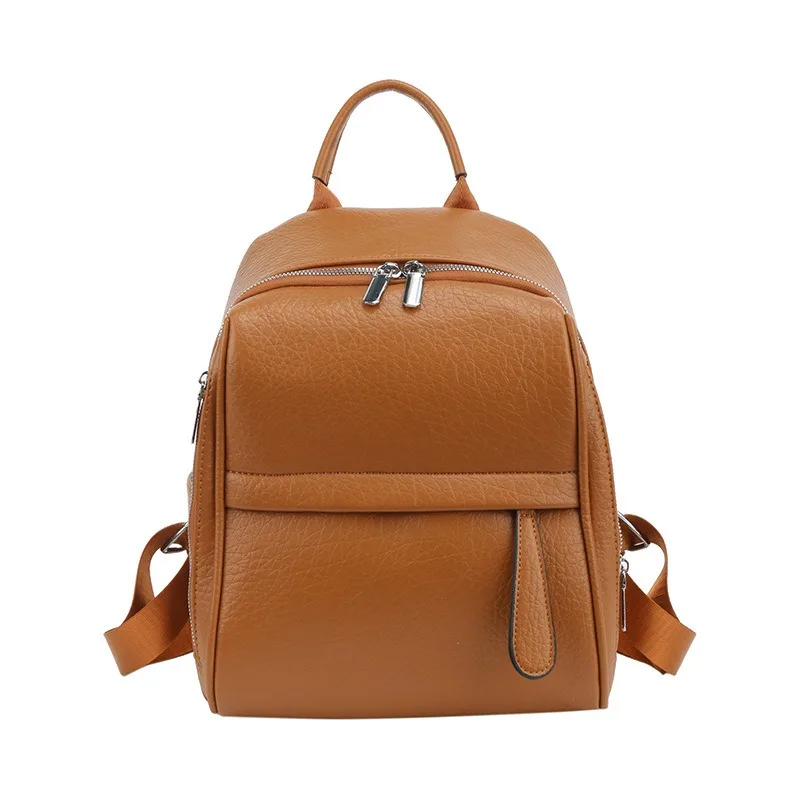 

2026 New Casual Mini Backpack for Women Fashion Retro PU Leather Shoulder Bag Stylish Commute School Travel Daypack