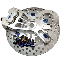 Standard 220 rear disc brake small radiation caliper small to four kit modified bws  speed M3 turtle RPM