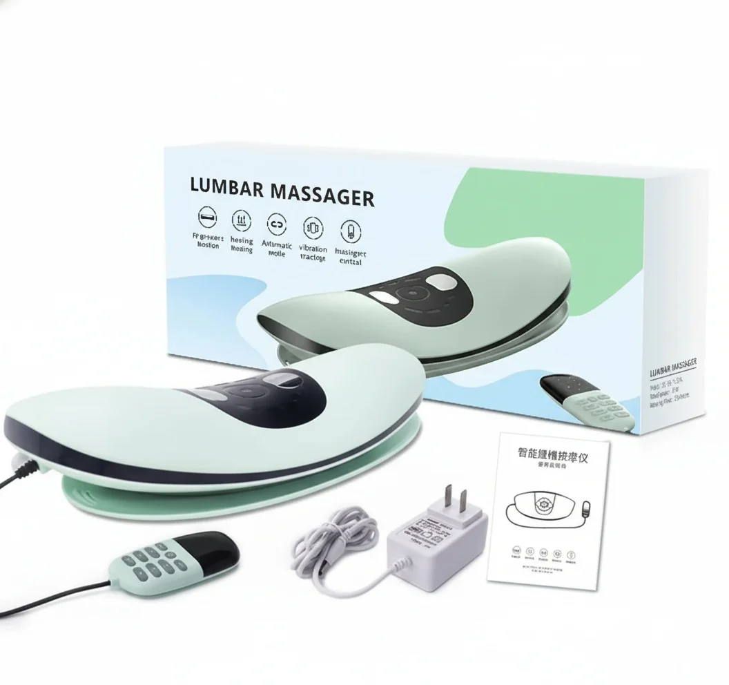 

Electric Waist Massager, Lumbar Traction Device with Hot Compress, Vibration Therapy, Back Pain Relief Rehabilitation Equipment