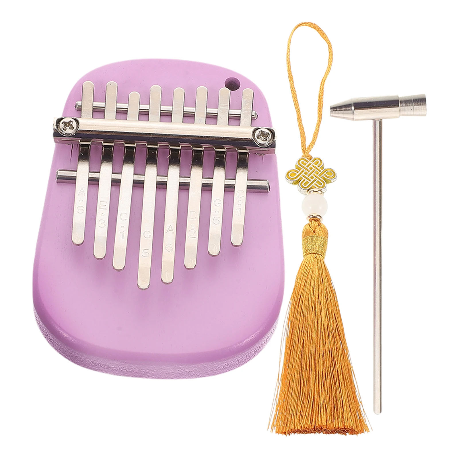 

Thumb Kalimba Musical Instrument Finger Piano Mini Wood 8 Keys for Beginners Wooden