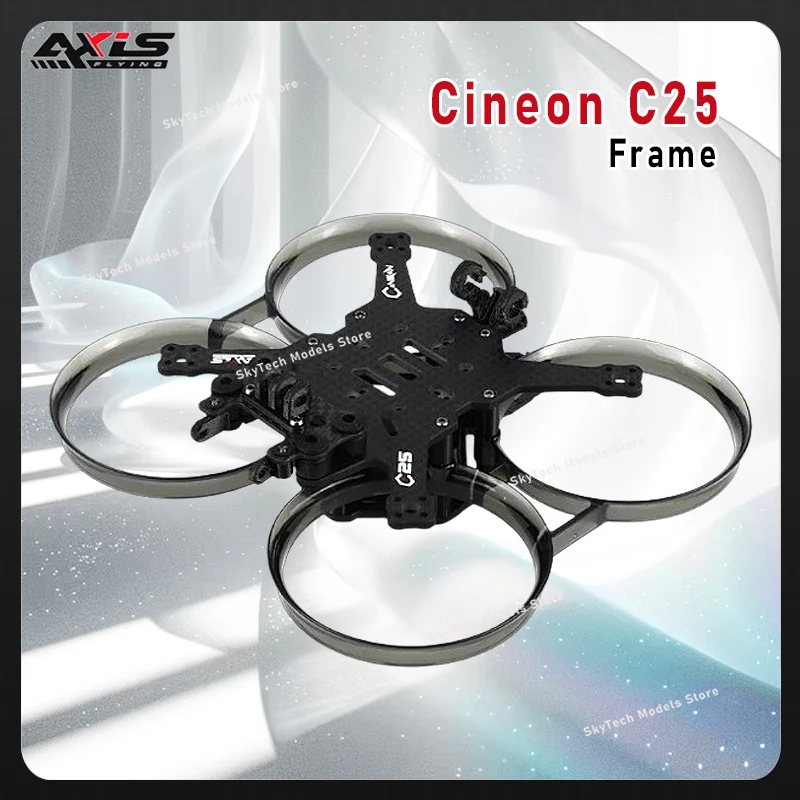 Axisflying Cineon C25 Frame Kit Cinewhoop FPV Cinematic Freestyle with O3 GPS Printout for RC Models