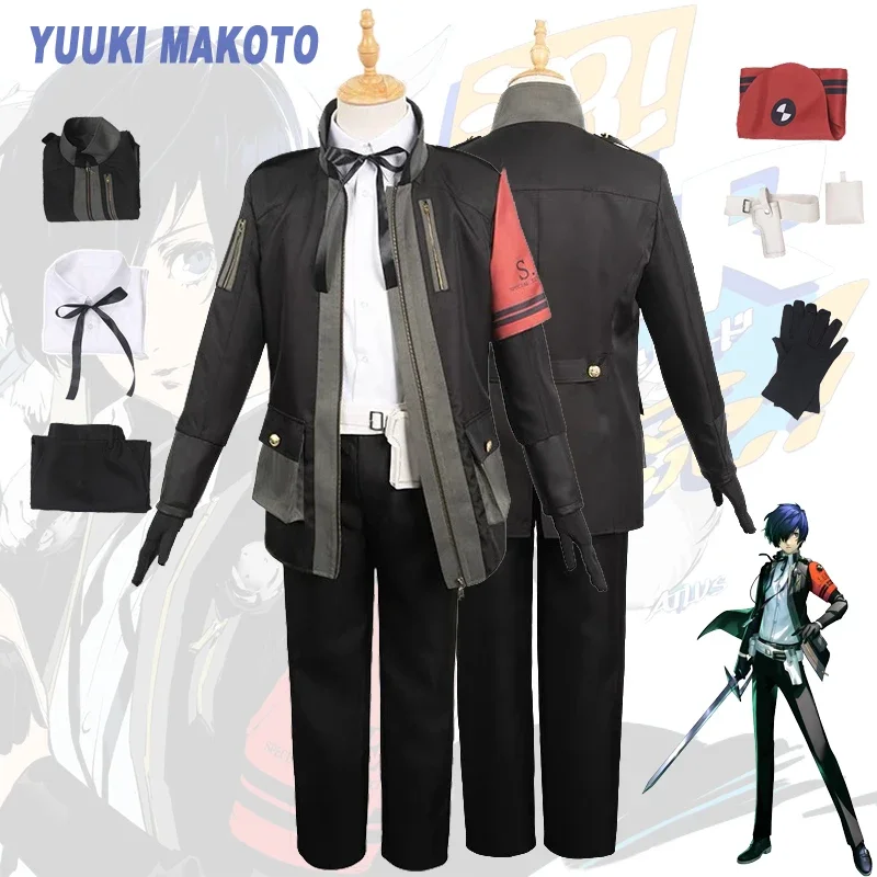 

Yuuki Makoto Cosplay Anime Costume Game Shin Megami Tensei: Person 3 Reload School Uniform Outfit Male Roleplay Halloween Suit