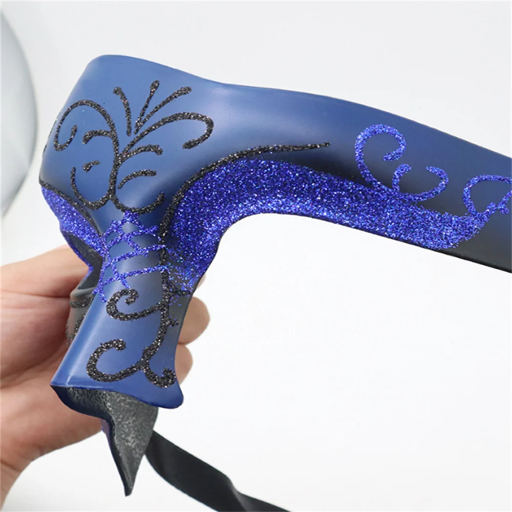 Maska Cosplay Męska Steampunkowa Maska Półmaska 17*13cm Do Kostiumu Steampunk Halloween Akcesorium Gotyckie